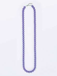 1pc Bohemian Style Acrylic Bead & Geometric Pattern Long Necklace For Women, Handmade, Suitable For Layering, Summer Beach Wear, Holiday Gift, Daily Use - Long Beaded Necklace - View 10
