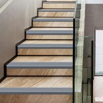  1pc 1m/39.37in Heavy-Duty Stair Edge Trim, Stair Nosing Non-Slip,Stair Nosing Edging Guard Trim Self Adhesive, Staircase Step Edge Protector,Flooring Stair Nose Non-Slip ,Stair Edging Self Adhesive Stair Edge Protector ,Stair Nosing Molding, Non-Slip Self Adhesive Stair Edge Protector Suitable For Indoor/Outdoor Stairs