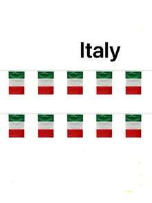 意大利国旗、节日庆祝彩旗、悬挂旗帜 - 彩色 - 查看 3
