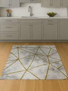 Made In Turkey - Slip Gel Backed Area - Static Resistant, Anti Static, Allergy- Friendly SOFT Carpet - Available In 50x80 Cm , 80x150 Cm, 100x150 Cm - Gold - View 1