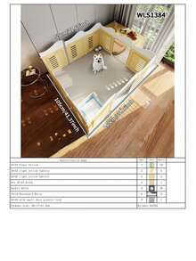Pet Dog Fence, Home Use Dog House, Indoor Small Dog Breed Teddy Isolation Gate With Toilet Area, Dog Cage - Multicolor - View 14