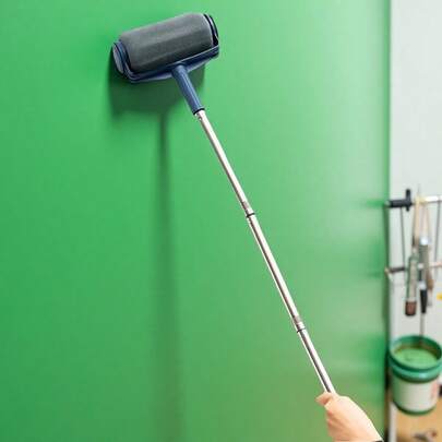 Include asta di prolunga per rullo da pittura, pennello da pittura, rullo in spugna, pennello per angoli multifunzione, rullo da pittura, spazzola in