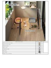 Foldable Dog Fence For Small/Medium Dogs, Indoor Pet Playpen, Puppy/Kitten Cage, Rabbit Hutch - Multicolor - View 25
