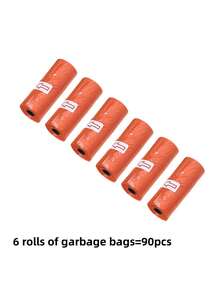 75pcs/5 Rolls Diaper Disposal Bags, Baby Diaper Change Heart Pattern Trash Bags, Portable, Car Trash Bags, Suitable For Outdoor Strollers, Living Room, Bathroom, Nursery Cleaning Trash, Random Color - Multicolor - View 16