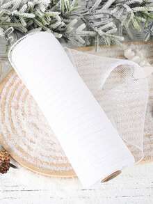 1 Roll, 900cm Christmas Decorative Ribbon, Christmas Party Decor Streamer, DIY Christmas Tree Decoration Ribbon, Tulle Bow Hanging Ornament, Suitable For Christmas Tree Decor, Home Decor, Room Decor, Bedroom Decor, New Year Decor, Christmas Decorations, Holiday Party Decor, Christmas Party Supplies, Christmas Themed Holiday Hanging Decor, Party Favors, Happy New Year, Christmas Gifts, Christmas Decorations, Christmas Event Party Supplies, Gifts For Friends And Family - Multicolor - View 12