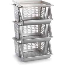 Crockery Cabinet & Kitchen Storage, Storage Racks - Grey - View 1