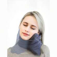 Travel Pillow For Airplane, Memory Foam Pillow, Neck Pillow, Sleep Support - 灰色 - 查看 3
