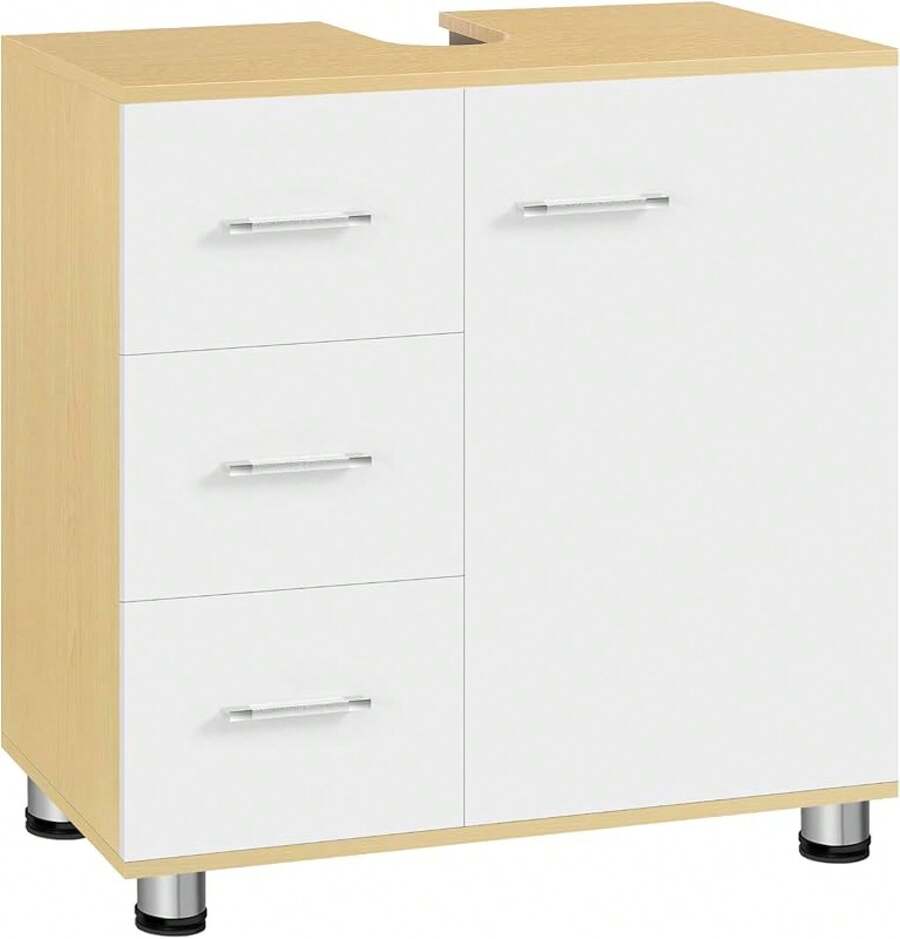 Bath Sets - White + Light Oak - View 1