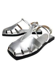 Women's Flat Sandals, Closed Toe, Comfortable, Fashionable, With Buckle Ref. 034/10 - 銀色 - 查看 1