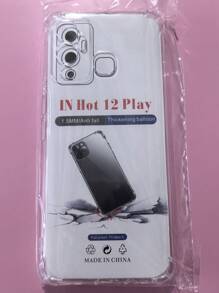 1 pieza Funda transparente anti-caída de cuatro esquinas, adecuada para teléfonos inteligentes de la serie /INFINIX/, funda de teléfono transparente anti-caída de cuatro esquinas, funda de teléfono, cubierta protectora de teléfono, carcasa de teléfono, funda de teléfono, funda de teléfono anti-caída, funda de teléfono transparente, funda de teléfono minimalista, funda de teléfono de unicolor, funda de teléfono transparente, funda de teléfono TPU anti-caída (anti-caída de grado militar)