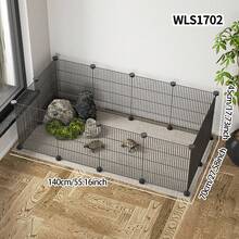 Pet Fence Turtle Anti-Escape Net, No Drilling Required, Removable Balcony Tortoise Enclosure Barrier Fence - Multicolor - View 8