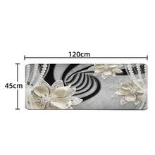 1pc Home Decor, Room Decor, Bathroom Decor, Bathroom Mat, Non-Slip Bath Mat, Kitchen Decor, Kitchen Mat, Rug, Bathroom Set, Doormat, Soft Plush Surface, Home Decoration, Anti-Fatigue Mat, Pearl, Floral And Abstract Line Pattern Mat, Bohemian Style, Soft And Comfortable Surface, Relax Feet, Relieve Fatigue - Multicolor - View 9