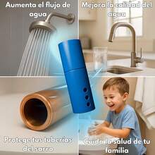 Sistema Dual Antisarro y Desinfectante para Tinaco 3 Meses. Filtro de Agua para Tinaco Previene formación de Sarro, Descalcificador de agua para Tinaco, Cisternas y Depósitos de 450 a 1100 L. 3 Meses - 1 - Ver 8