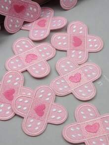 2pcs/5pcs/10pcs Patch Bordir Silang Bentuk Hati, Cocok untuk Anak Perempuan, Tas Ransel, Hoodie, dan Aksesoris Pakaian Lainnya - MultiWarna - View 10