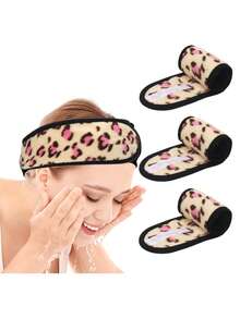3Pcs Adjustable Women's Spa Facial Headband, Shower & Makeup Hair Tie Suitable For Washing Face, Soft Towel & Hair Styling Accessory Accessories,Skincare Headband,Beauty,Skin Care Products,Spa,Self Care,Skin Care Tools,Face Care,Esthetician Supplies,Skin,Face Wash,Facial - Multicolor - View 30