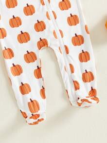 Newborn Baby Bodysuits - Orange - View 5