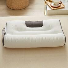 Knitted 4D Reverse Traction Soybean Neck Pillow To Protect Cervical Vertebra To Help Sleep Without Collapse Home Adult Single - Coffee White - View 4