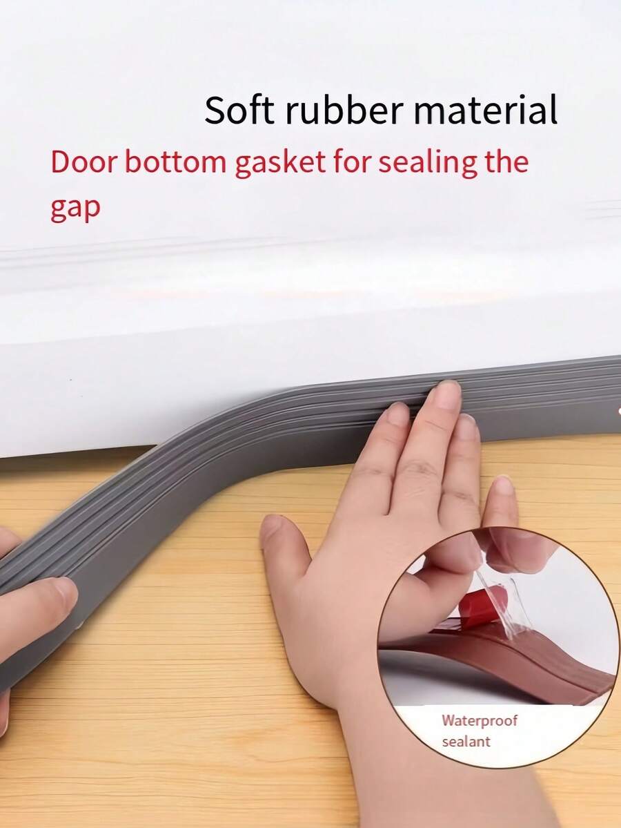 1 pezzo Strisce di tenuta per la ventilazione sotto la porta per porte interne/esterne, strisce di ventilazione sotto la porta, dispositivo antivento per porte, paraspifferi per porte, per porte esterne e interne, guarnizione antivento per porte, blocco per finestre del garage, isolamento acustico, copertura antivento, adesivo paraspifferi per porte, insonorizzazione per il fondo della porta - Multicolore - Visualizzare 1