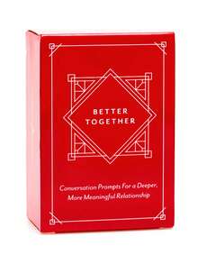 BETTER TOGETHER Couples Conversation Cards Game – 100 Romantic & Deep Questions For Date Night – Relationship Building Card Game For Him & Her – Anniversary, Bridal Shower, Valentine's Gift, Series
