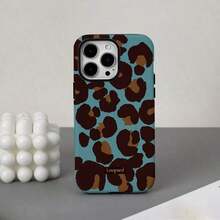 Funda para teléfono (1 unidad) con estampado único de leopardo y flores en 360°. Diseño 2 en 1 bonito y minimalista. Resistente a caídas y golpes. Cobertura total. Compatible con phone 16 Pro/16 Pro Plus/16/15/14/13/12/11. ¡Ideal para las fiestas! - Blanco 2 - Ver 2