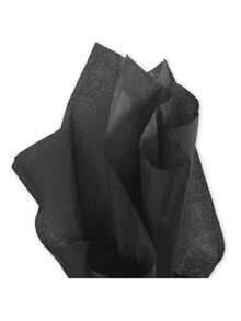12pcs Black Thin Wrapping Paper, Colorful Wrapping Paper Tissues For Various Occasions - Black - View 4
