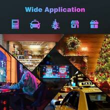 Flexible Wireless LED Matrix Panel Logo With USB Power, Application Control, And Remote Control - Suitable For Multi-Color Programmable Lighting In Homes, Shops, Hotels, And Holiday Decorations - Easy To Install And Durable Design - LED Screen - View 11