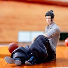 2Pcs JJK Figures Geto Suguru Figure JJKGojos Sitting Figure Statue JJK Geto Suguru Action Figure Desktop Figurine 5.51IN - Geto 白襯衫 - 查看 1