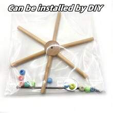 1 万圣节鸟玩具 悬挂鸟旋转架 鸟玩具 鸟秋千玩具 互动耐用 易于DIY安装 适合鹦鹉磨爪子和放松 高度互动的玩具珠子颜色随机 纯手工制作 加强型设计 更稳定的鸟风车玩具 每个转盘的中心环图案不同是正常的 - 彩色 - 查看 11