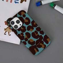 Funda para teléfono (1 unidad) con estampado único de leopardo y flores en 360°. Diseño 2 en 1 bonito y minimalista. Resistente a caídas y golpes. Cobertura total. Compatible con phone 16 Pro/16 Pro Plus/16/15/14/13/12/11. ¡Ideal para las fiestas! - Blanco 2 - Ver 6