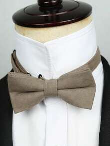 1 chiếc nơ nhung trơn dày dặn thời trang đa năng dành cho nam, thích hợp cho các dịp công sở, tiệc tùng, đám cưới để kết hợp với vest - A - Xem 13