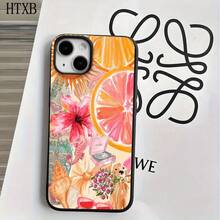 1 funda protectora para teléfono con diseño colorido y orificios grandes. Compatible con phone 16 Pro Max, 16, 15 Pro, 14, 14 Plus/14 Pro Max, 13, 13 Pro, 12 Pro, 11/11 Pro (Serie Pro). Regalos para cumpleaños y festividades. - Negro - Ver 2