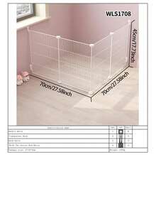 宠物小猫围栏高密度网格笼兔子栅栏松鼠小宠笼小狗笼防逃隔断网阳台小动物栅栏 - 彩色 - 查看 23