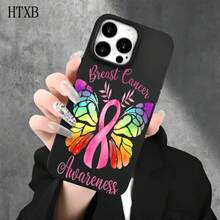 Funda protectora para phone con diseño de letras de colores (1 unidad), compatible con phone 16 Pro Max, 16, 15 Pro, 14, 14 Plus/14 Pro Max, 13, 13 Pro, 12 Pro, 11/11 Pro. Regalos para cumpleaños y fiestas - Negro - Ver 2