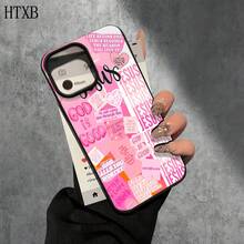 Funda protectora para phone con diseño de letras rojas y orificios grandes. Compatible con phone 16 Pro Max, 16, 15 Pro, 14, 14 Plus/14 Pro Max, 13, 13 Pro, 12 Pro, 11/11 Pro. Ideal para regalar en cumpleaños y otras ocasiones especiales. - Negro - Ver 5