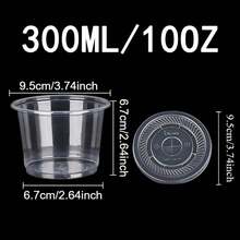 Disposable Food Containers - 300ML-10OZ-flat Lids - View 3