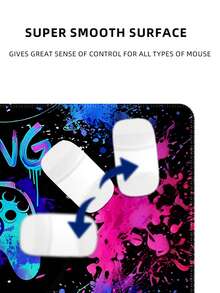 Tấm lót chuột chơi game Neon - Viền cao su chống trượt bền chắc, phù hợp cho game thủ, văn phòng và sử dụng tại nhà - Có nhiều kích cỡ, thảm lót bàn, tấm lót chuột in hình game màu sắc tươi sáng dễ thương. - Nhiều màu - Xem 9