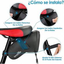 WOTOW Bolsa para Bicicleta con Kit de Herramientas, Bolsa Reflectante Impermeable Portátil con Kit Herramientas Reparación Bomba para Bicicleta Carretera Montaña MTB (16 Pzs, Bolsa deángulo) - Alforjas - Ver 3
