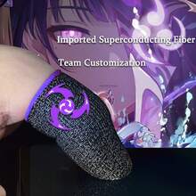 Ultra-Thin Breathable 24-Hour Durable Finger Sleeve For Mobile Gaming: Sweat-Proof, Non-Slip, High Sensitivity Touchscreen Finger Gloves, Suitable For Gamers - Purple - View 9