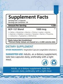 BPC157 1000 Microgram Capsules Support Muscle Strength And Tissue Repair Dietary Supplement 60 Capsules Come And Experience Changes BPC157 1000 Microgram Capsules Brings Now!Non-GMO, Gluten Free - Khác - Xem 5