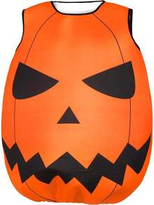 Halloween Pumpkin Costume For Adults, Orange Halloween Costume, Party Dress For Women - Multicolor - View 7