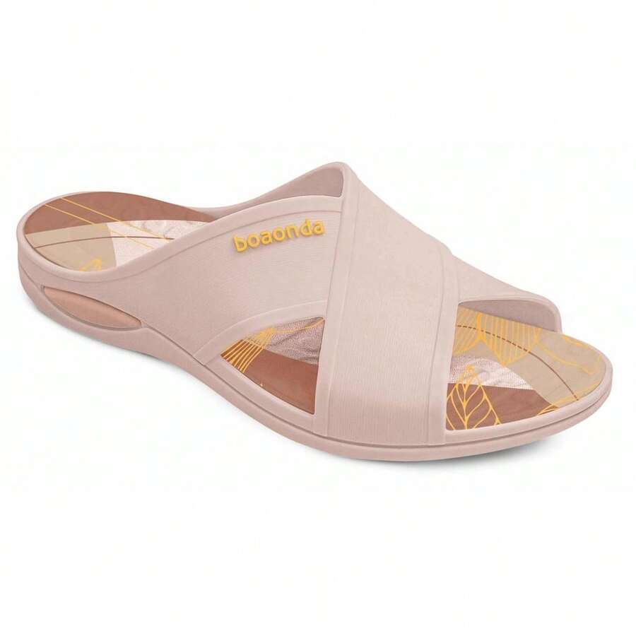 Boa Onda Women's X-Shaped Harmony Orthopedic BoaOnda Anatomical Flip-Flops - Rose Nude/Garden - View 1