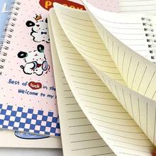 4pcs Cute Cartoon Dog Line Coil Notebooks, Student Memo Pads, Random Style - Multicolor - View 4