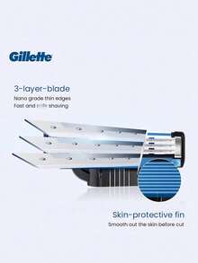 Gillette Mach3 Razor For Men 1 Knife Holder 4 Blades As A Gift For Boyfriend - Multicolor - View 5