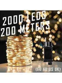 圣诞树装饰灯，插电遥控星星灯，绿植庭院装饰灯