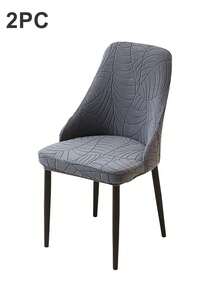 1/2/4pcs Curved Back Dining Chair Cover Jacquard Elastic Arc Seat Covers Anti-Dirty Furniture Protector For Party Home Banquet - Multicolor - View 11