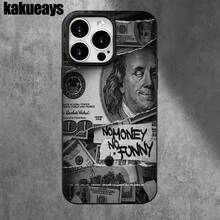 Funda protectora para phone con diseño de billete rasgado y orificios grandes. Compatible con phone 16 Pro Max, 16, 15 Pro, 14, 14 Plus/14 Pro Max, 13, 13 Pro, 12 Pro, 11/11 Pro. Regalos para cumpleaños y fiestas - Negro - Ver 8