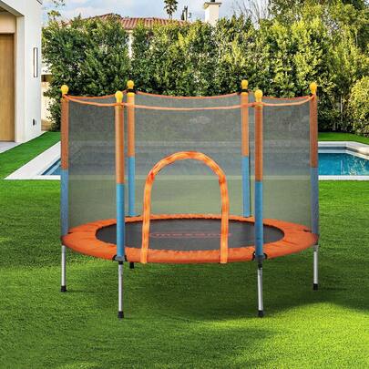 SUN YEE 60 Inch Trampoline Jumping Trampolines Enclosure Safety Net Pad