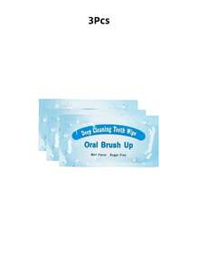 10/3 Pcs Finger Sleeve Oral Wet Wipes, Disposable Oral Wet Wipes, Disposable Toothbrush, Oral Cleaning Wet Wipes, Mint Flavor Finger Sleeve Oral Wet Wipes, Teeth Whitening Wet Wipes, Oral Cleaning Wet Wipes - Multicolor - View 10