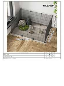 Pet Fence Turtle Anti-Escape Net, No Drilling Required, Removable Balcony Tortoise Enclosure Barrier Fence - Multicolor - View 22