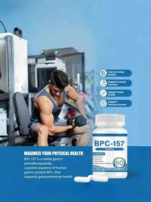 BPC157 1000 Microgram Capsules Support Muscle Strength And Tissue Repair Dietary Supplement 60 Capsules Come And Experience Changes BPC157 1000 Microgram Capsules Brings Now!Non-GMO, Gluten Free - Khác - Xem 1